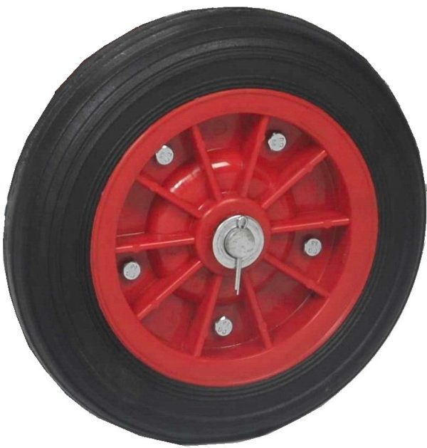 Milking equipment wheel
